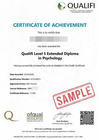 Sample Qualifi Level 5 Extended Diploma