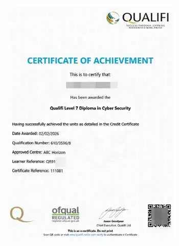 Sample Qualifi Level 7 Diploma